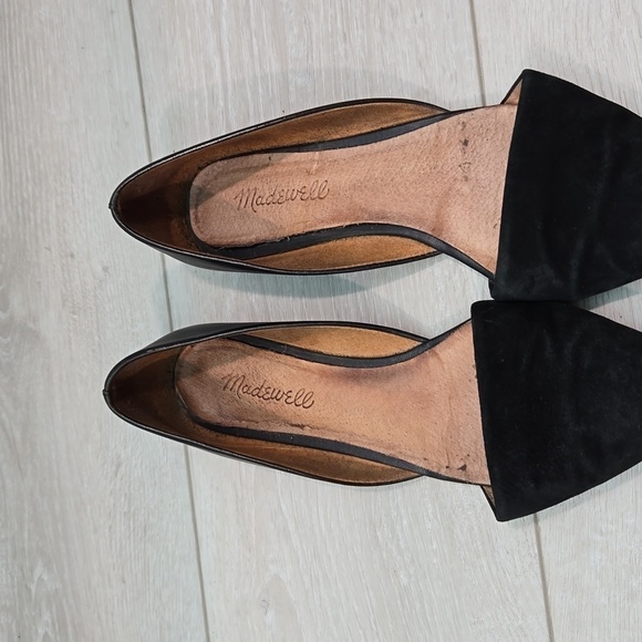 Madewell Women Leather The Pointed Toe Flats shoes sz 7 - Picture 4 of 14